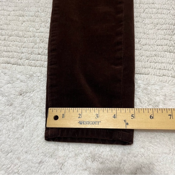Anthropologie Brown High-Rise Skinny Corduroy Pants - Picture 9 of 16